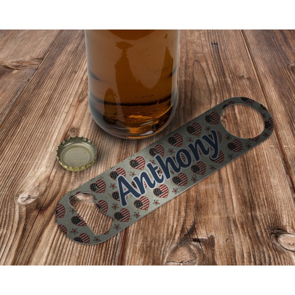 Americana Bottle Opener - In Use