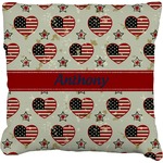 Americana Faux-Linen Throw Pillow 26" (Personalized)