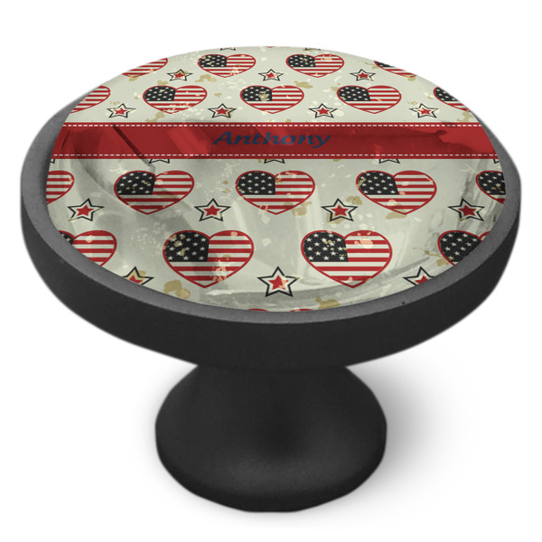 Americana Cabinet Knob - Black - Side