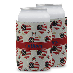 Americana Can Cooler (12 oz) w/ Name or Text