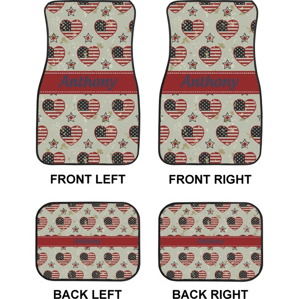 Americana Car Floor Mats Set (2F + 2B)