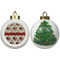 Americana Ceramic Christmas Ornament - X-Mas Tree (APPROVAL)