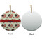 Americana Ceramic Flat Ornament - Circle Front & Back (APPROVAL)