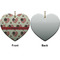 Americana Ceramic Flat Ornament - Heart Front & Back (APPROVAL)