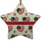 Americana Ceramic Flat Ornament - Star (Front)