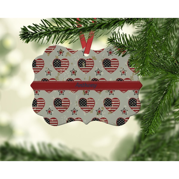 Americana Christmas Ornament (On Tree)