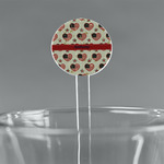 Americana 5.5" Round Plastic Stir Sticks - Clear (Personalized)