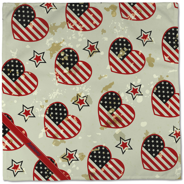 Americana Cloth Napkins - Personalized Dinner (Full Open)