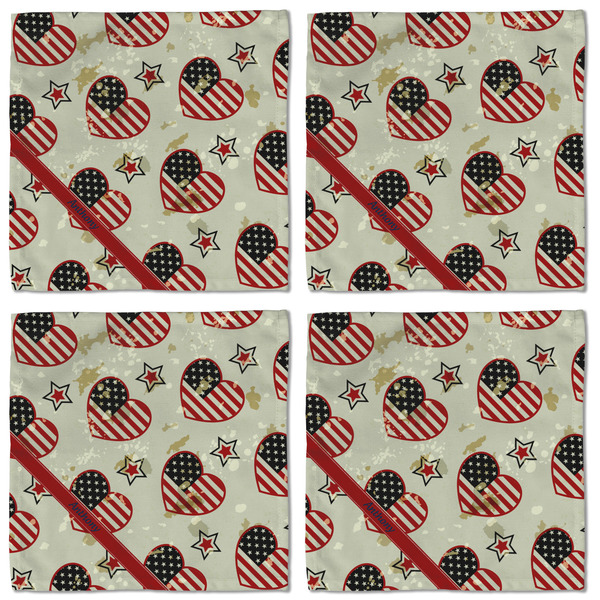 Americana Cloth Napkins - Personalized Lunch (APPROVAL) Set of 4