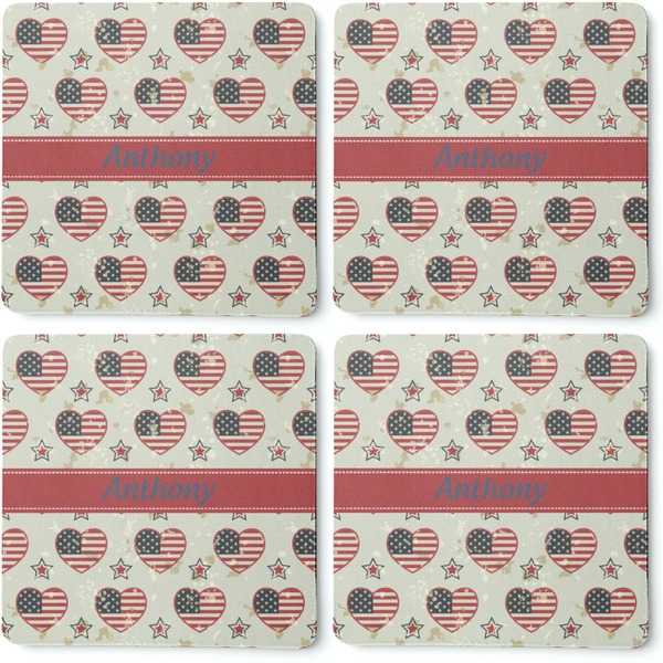Americana Coaster Rubber Back - Apvl