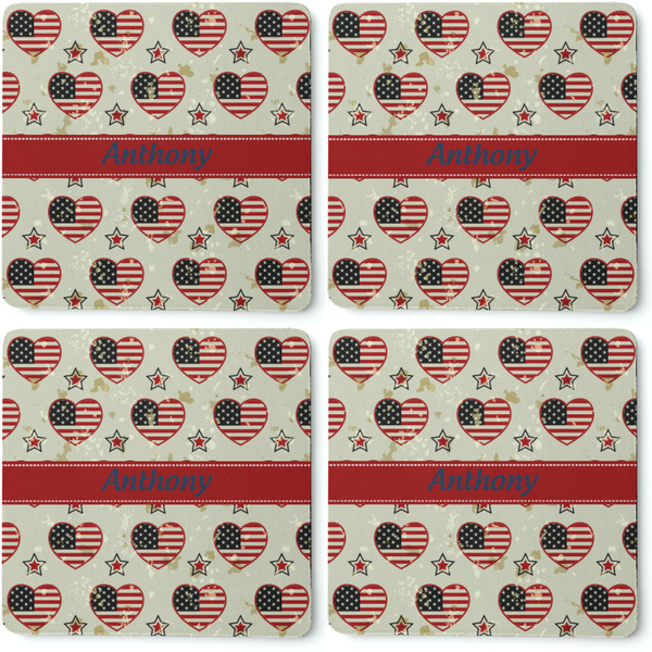 Americana Coaster Rubber Back - Apvl