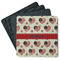 Americana Square Rubber Backed Coasters - Set of 4 (Personalized)