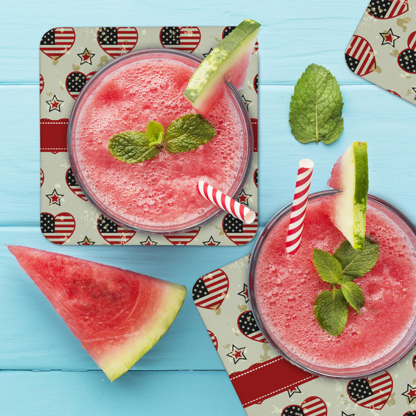 Americana Coaster Set - LIFESTYLE