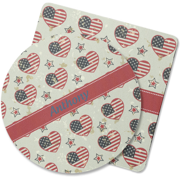 Custom Americana Rubber Backed Coaster (Personalized)