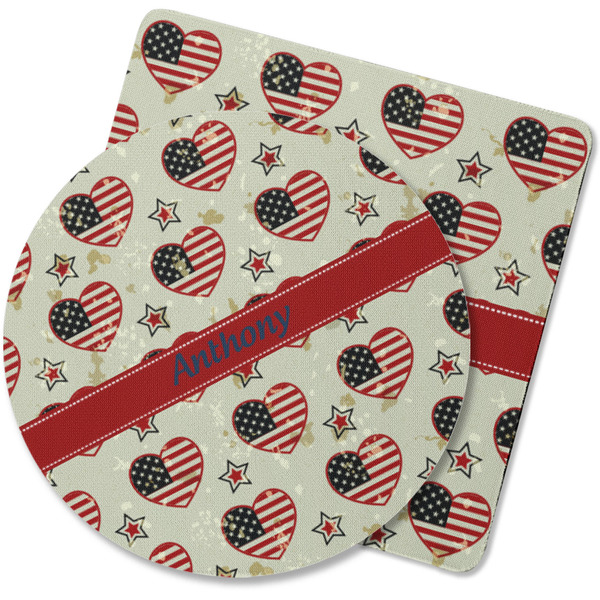 Custom Americana Rubber Backed Coaster (Personalized)