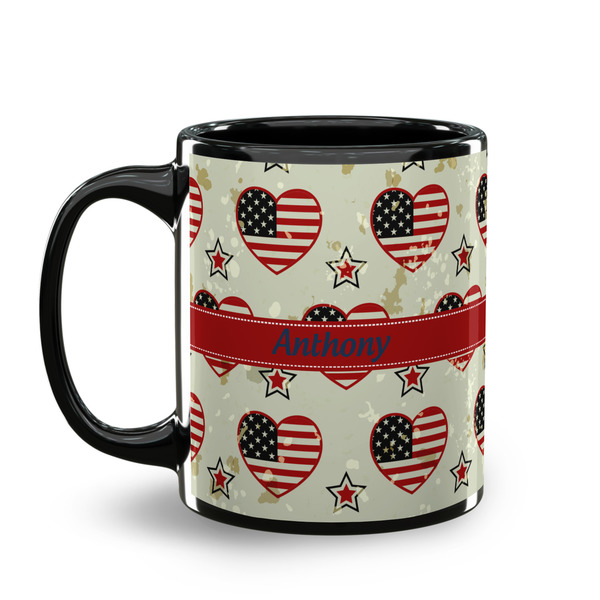 Americana Coffee Mug - 11 oz - Black