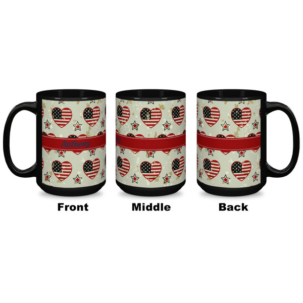 Americana Coffee Mug - 15 oz - Black APPROVAL