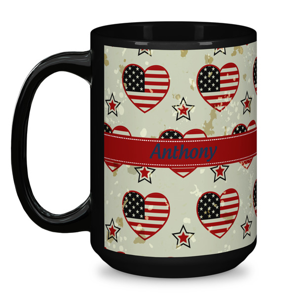 Americana Coffee Mug - 15 oz - Black