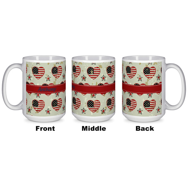 Americana Coffee Mug - 15 oz - White APPROVAL