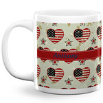 Americana 20 Oz Coffee Mug - White (Personalized)