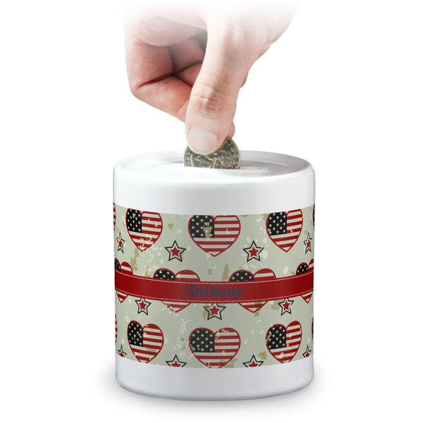 Custom Americana Coin Bank (Personalized)