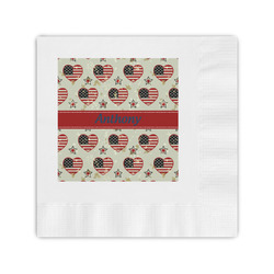 Americana Coined Cocktail Napkins (Personalized)