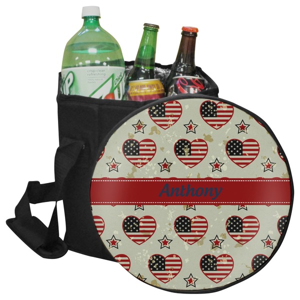 Custom Americana Collapsible Cooler & Seat (Personalized)