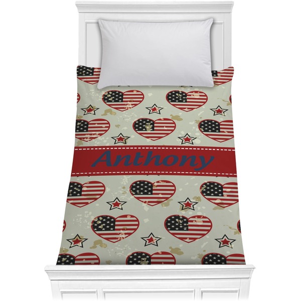 Custom Americana Comforter - Twin (Personalized)