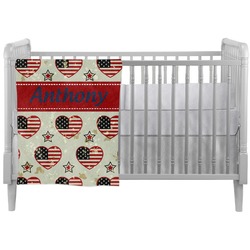 Americana Crib Comforter / Quilt (Personalized)