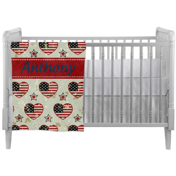 Custom Americana Crib Comforter / Quilt (Personalized)