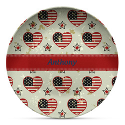 Americana Microwave Safe Plastic Plate - Composite Polymer (Personalized)