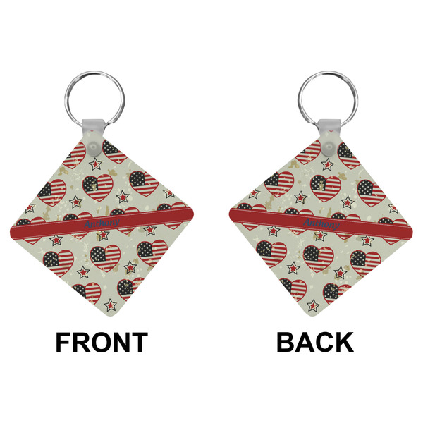Americana Diamond Keychain (Front + Back)