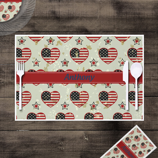 Americana Disposable Paper Placemat - In Context