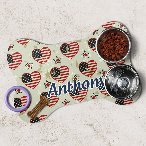 Americana Dog Bone Shaped Mat Lifestyle