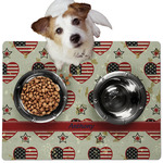 Americana Dog Food Mat - Medium w/ Name or Text