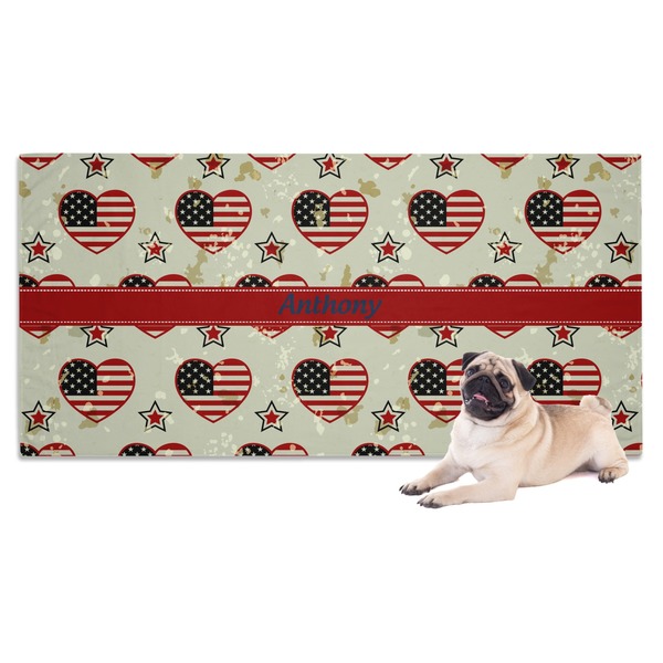 Custom Americana Dog Towel (Personalized)