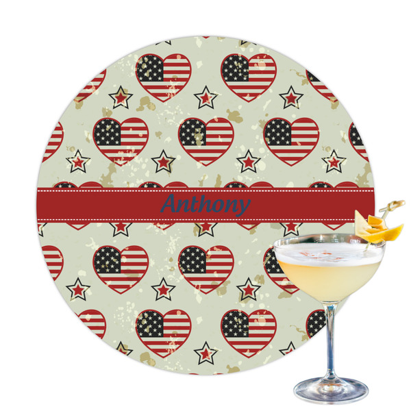 Custom Americana Printed Drink Topper - 3.25" (Personalized)