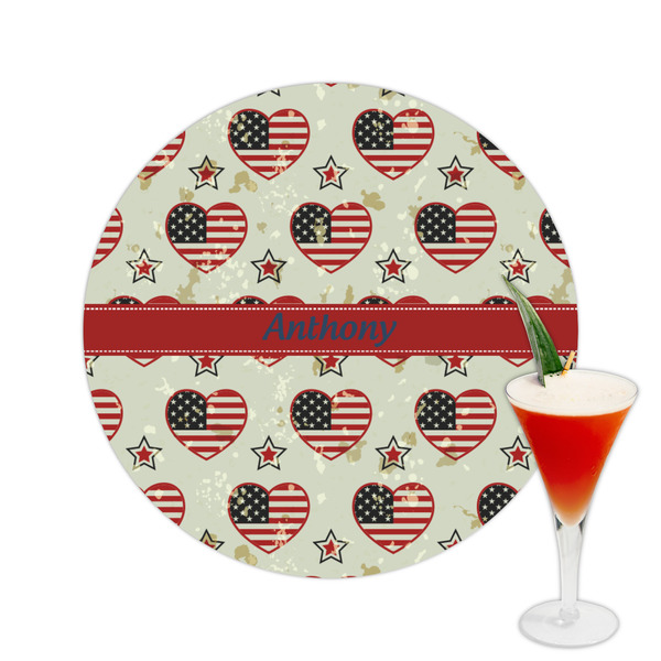 Custom Americana Printed Drink Topper -  2.5" (Personalized)
