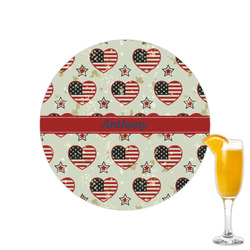Americana Printed Drink Topper - 2.15" (Personalized)
