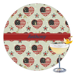 Americana Printed Drink Topper - 3.5" (Personalized)