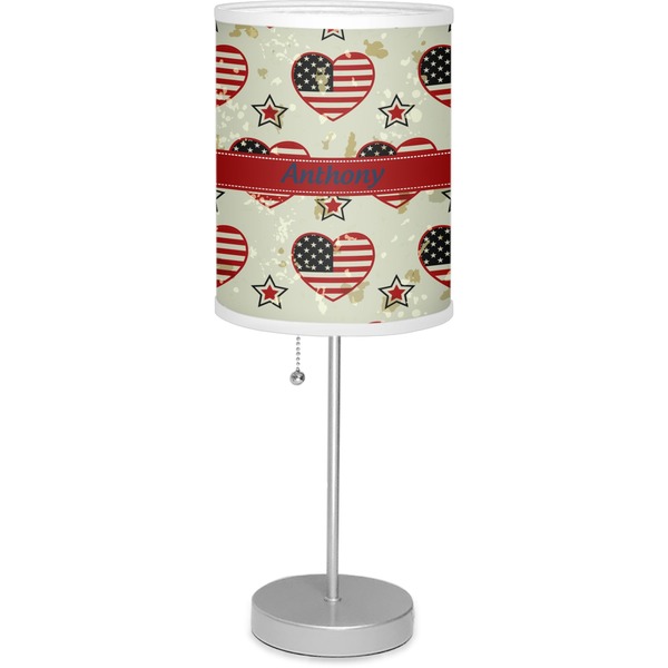 Custom Americana 7" Drum Lamp with Shade (Personalized)