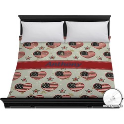 Americana Duvet Cover - King (Personalized)