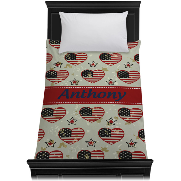 Americana Duvet Cover - Twin XL - On Bed - No Prop