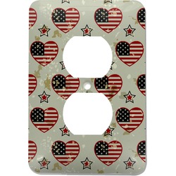 Americana Electric Outlet Plate (Personalized)