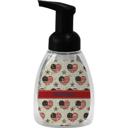 Americana Foam Soap Bottle - Black (Personalized)