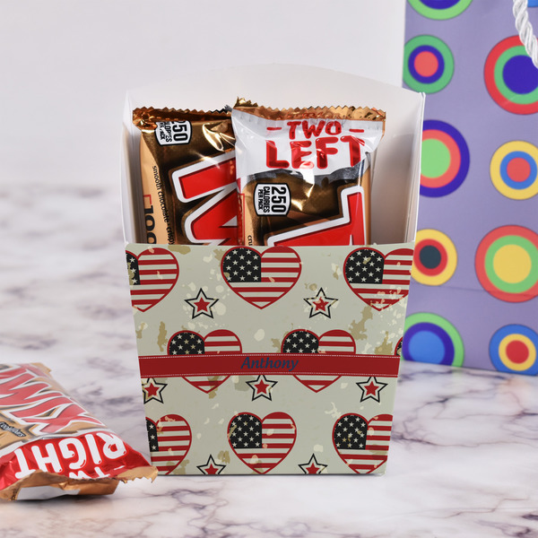 Americana French Fry Favor Box - w/ Treats View