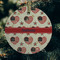 Americana Frosted Glass Ornament - Round (Lifestyle)