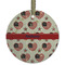 Americana Frosted Glass Ornament - Round