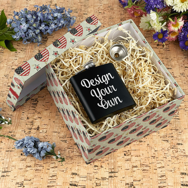 Americana Gift Boxes with Lid - Canvas Wrapped - X-Large - In Context