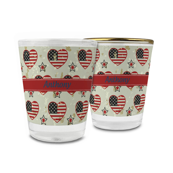Custom Americana Glass Shot Glass - 1.5 oz (Personalized)